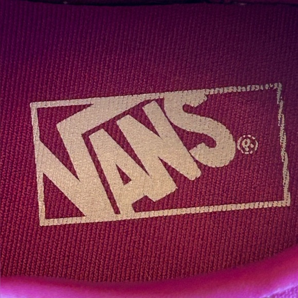 Vans Old Skool Women's Suede Lace up Sneakers in Fuchsia and White Size 7 - Picture 9 of 11